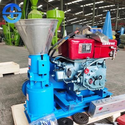 Επίπεδος κύβος 200mm μηχανή σβόλων βιομαζών 200kg/H 300kg/H