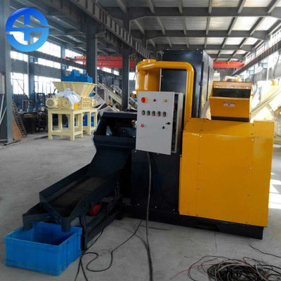 Granulator 99,9% καλωδίων χαλκού απορρίματος εξοπλισμού επεξεργασίας παλιοσίδερου 380 Β αγνότητα χαλκού